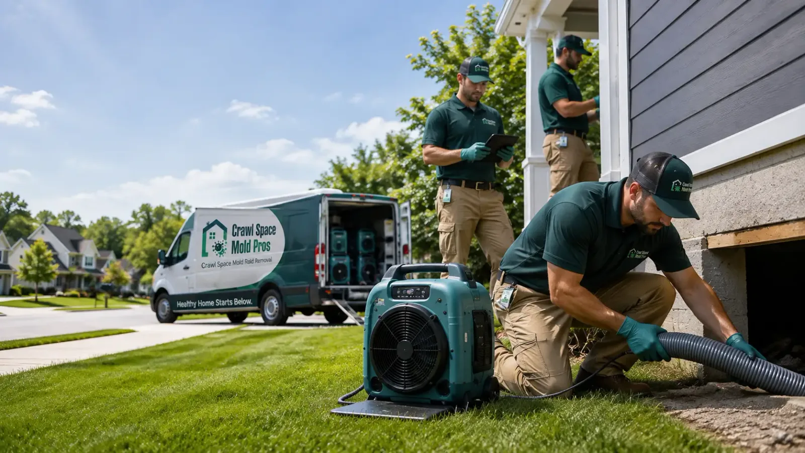 Crawl Space Mold Removal in Bellaire, OH